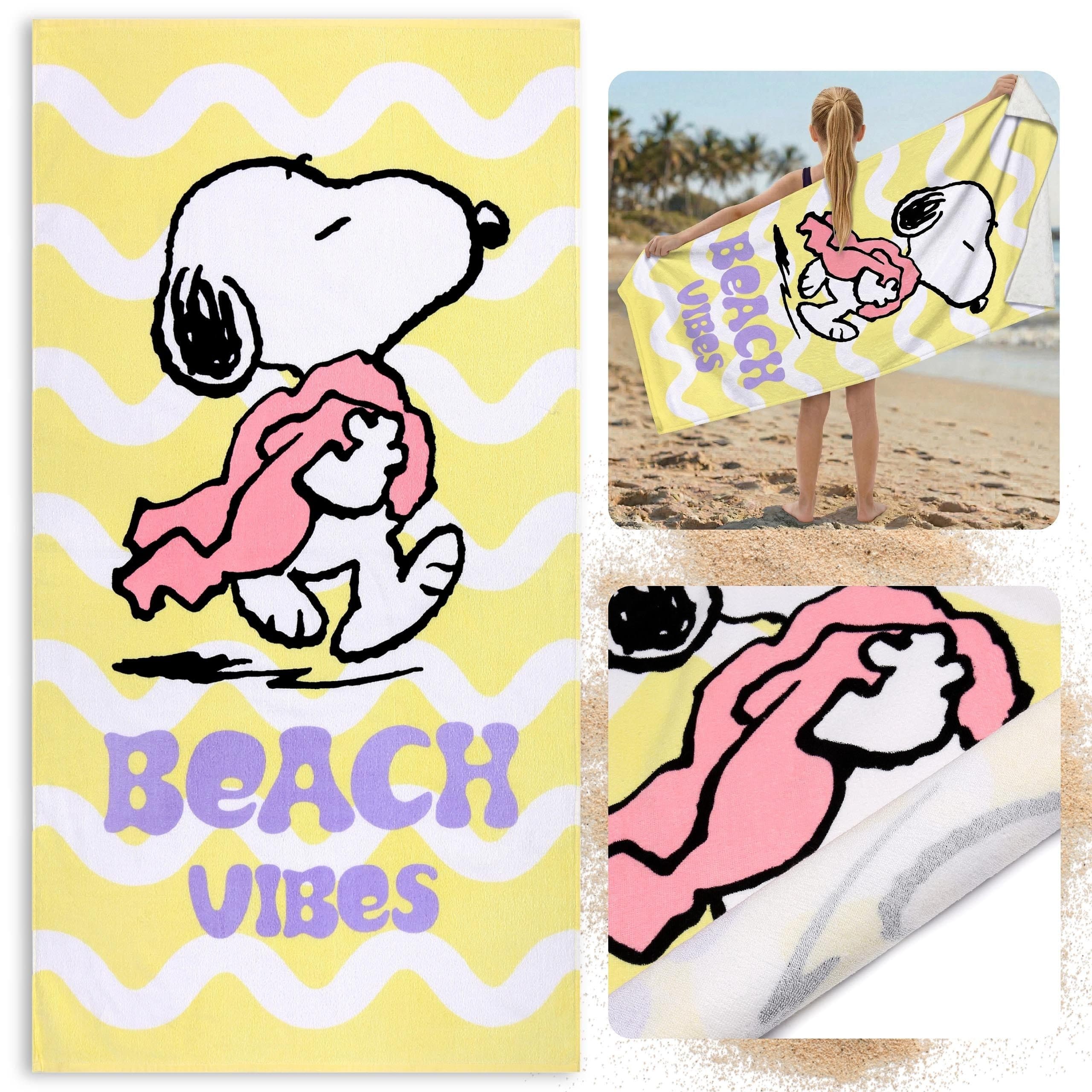 Sarcia Snoopy Strandtuch Baumwolle 70x140 cm - Bild 2