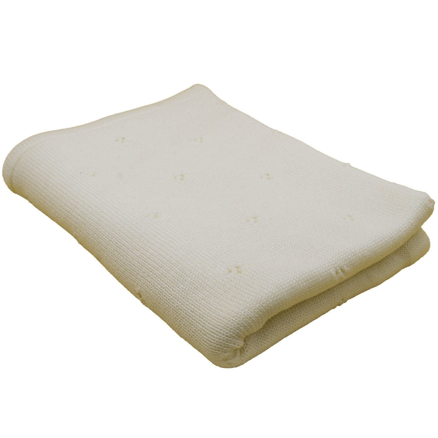 Babydecke 100% Merinowolle Blätterschming - Bild 2