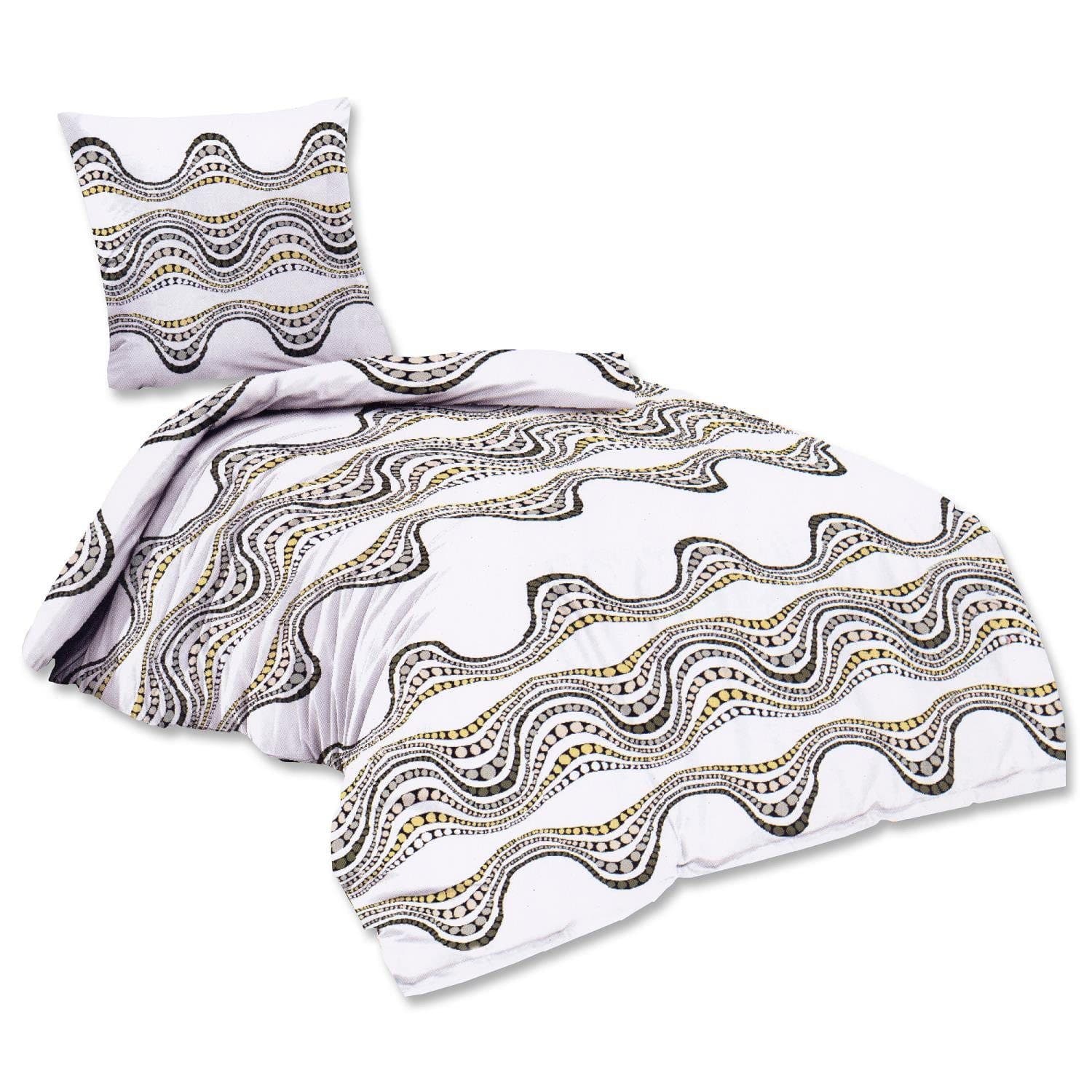 EXKLUSIV HEIMTEXTIL Bettwäsche 2-teilig Baumwolle MARIE Wellendesign - Bild 2