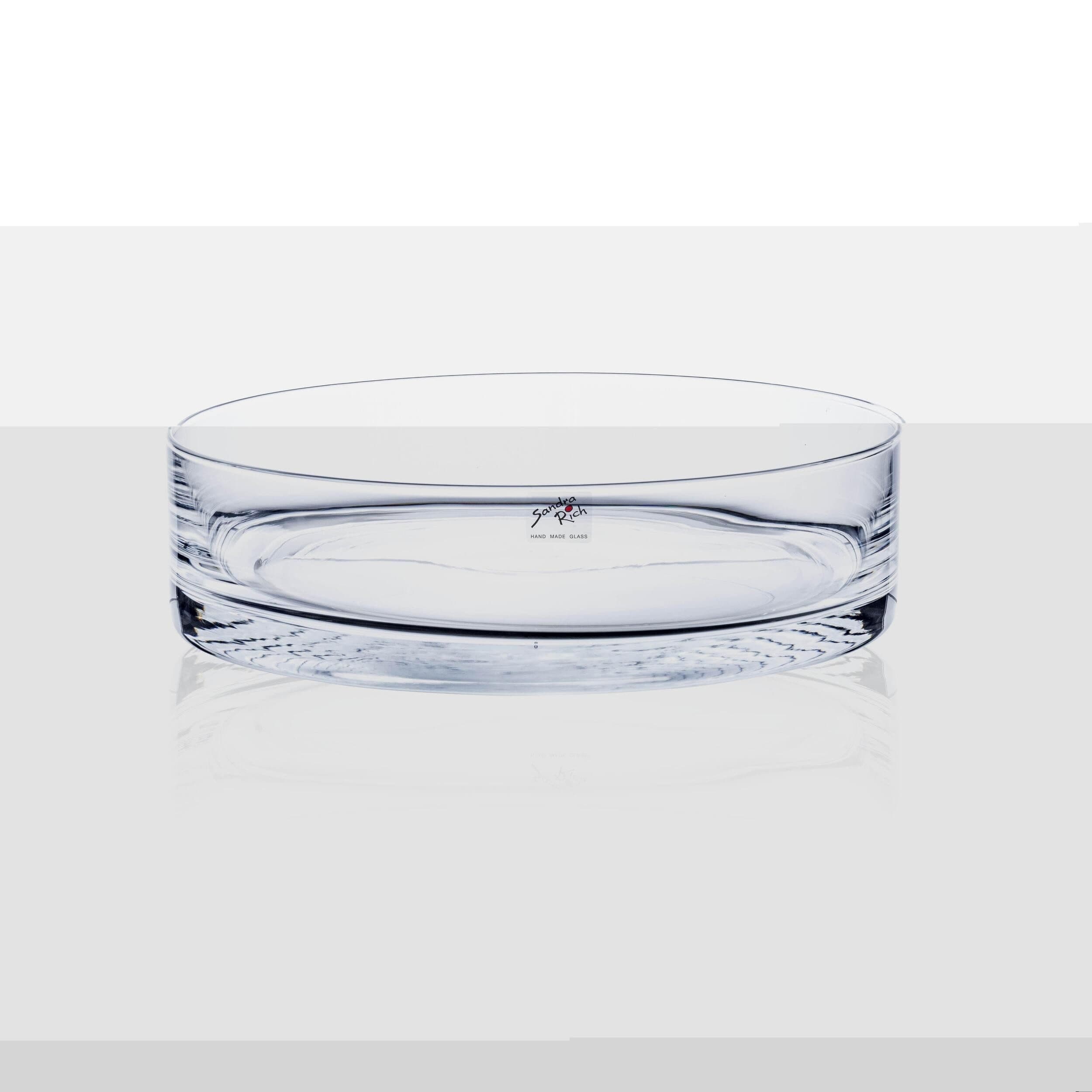 Sandra Rich Dekoschale Transparent 100% Glas 30x30x8,5 cm