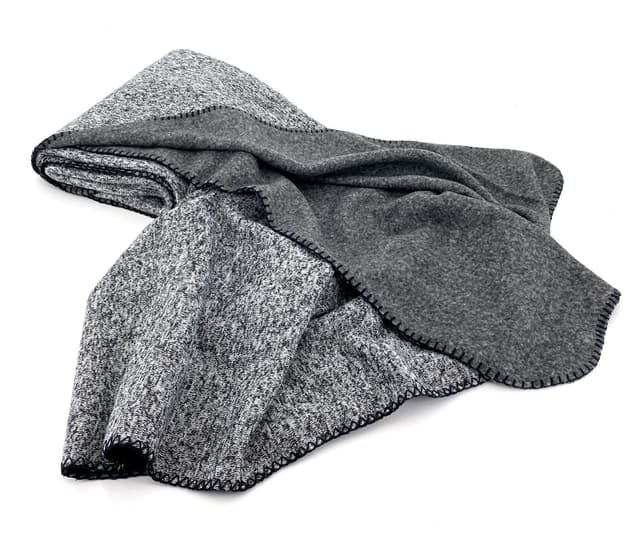 Wohndecke Heimtexland: Super Soft Fleece Kuscheldecke Meliert