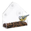 relaxdays Fenster-Vogelfutterhaus Transparent Acrylglas Bild 2