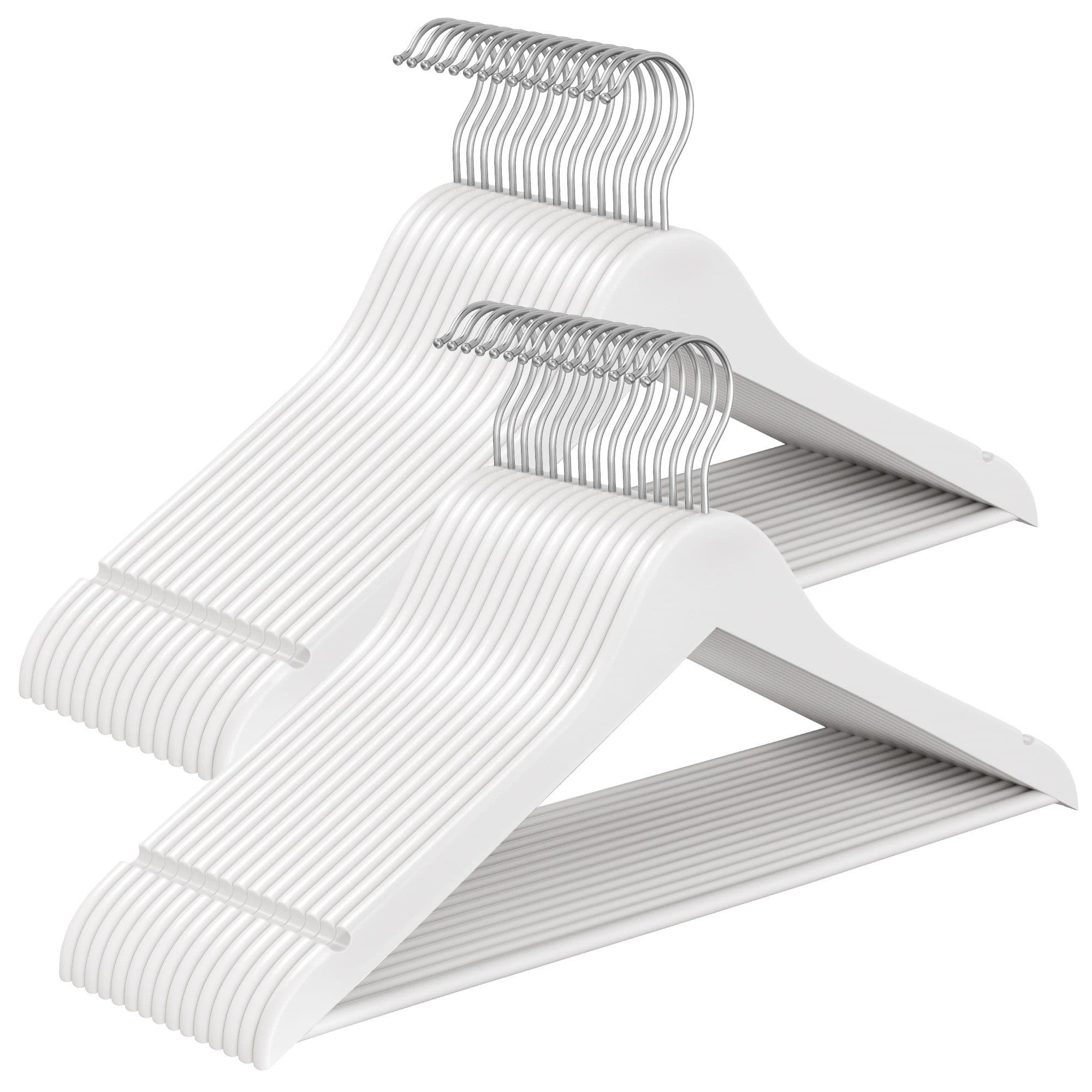 SONGMICS Kleiderbügel 30-tlg. Holzbügel 0,8 cm dünn 360° drehbar Birkenholz - Bild 2