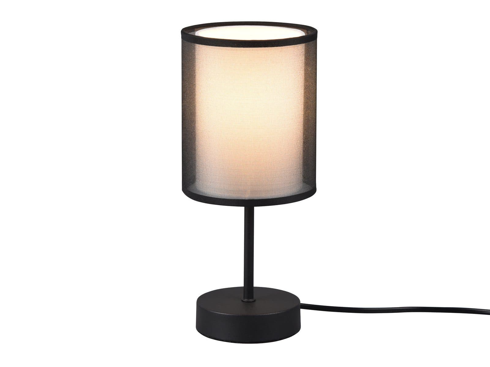 TRIO Leuchten LED Nachttischlampe Dimmbar Schwarz/Weiß - Bild 2