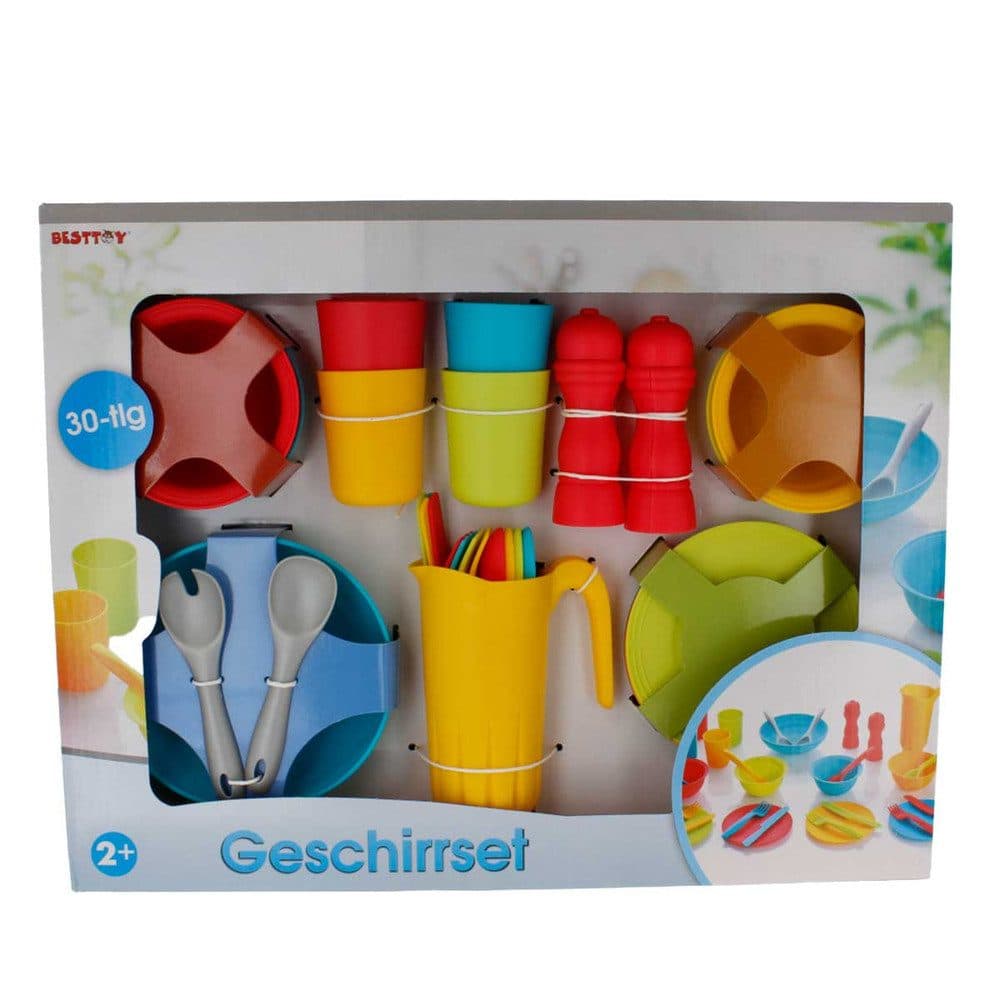 Besttoy Spielküche Geschirrset 30-teilig Kunststoff