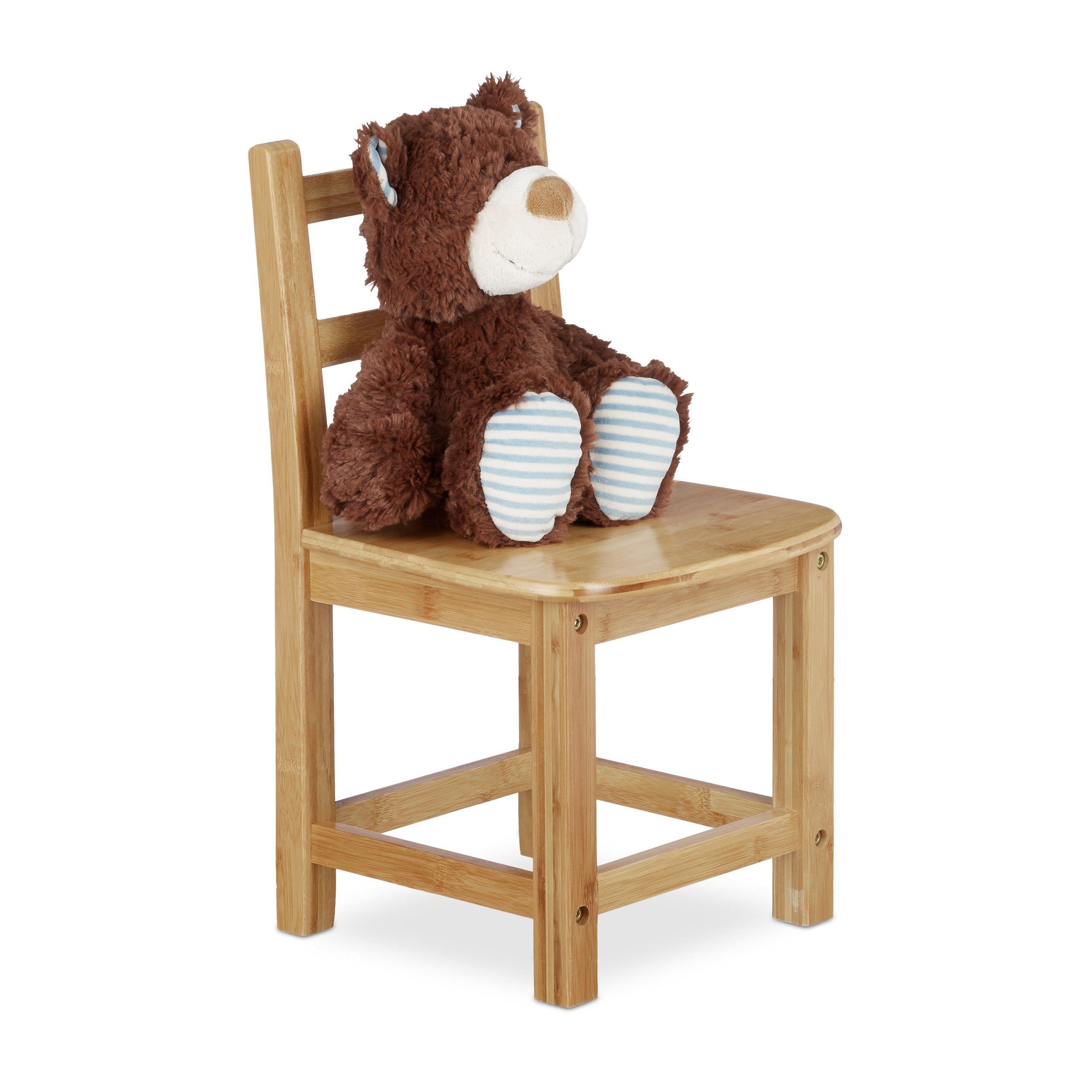 relaxdays Kinderstuhl RUSTICO Natur Bambus Landhausstil - Bild 2