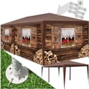tectake Pavillon Almchalet mit abnehmbaren Seitenteilen und UV-Schutz Bild 2