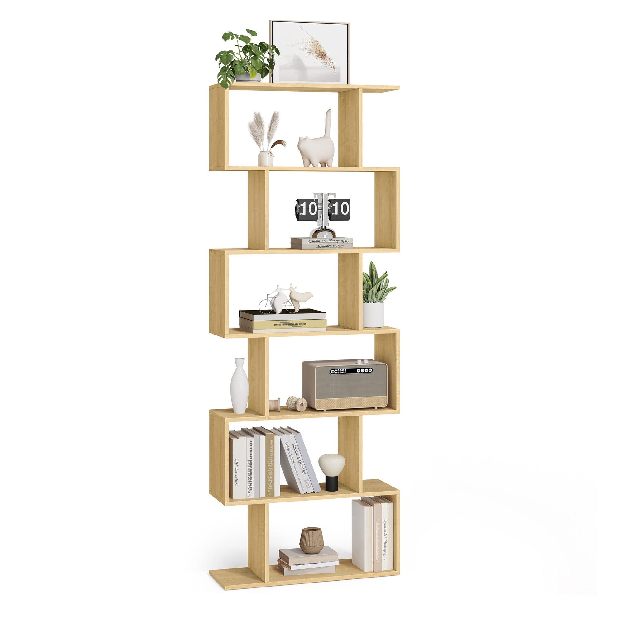 VASAGLE Bücherregal 6 Fächer Holzwerkstoff 70x190,5x24cm - Bild 2
