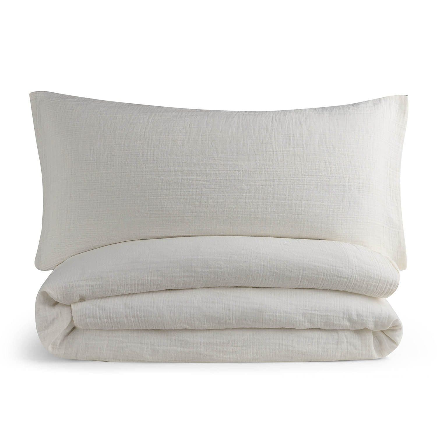 Blumtal Bettwäsche Musselin 100% Baumwolle Beige Set - Bild 2