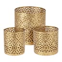 HAC24 Teelichthalter Set 3-tlg. Gold Metall Orientalisch Bild 2