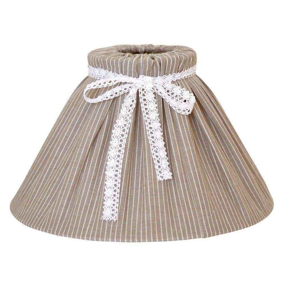 Grafelstein Lampenschirm Linnea Braun Weiß Streifen