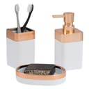 bremermann Badaccessoire-Set 3-tlg. Weiß/Roségold Kunststoff Bild 2