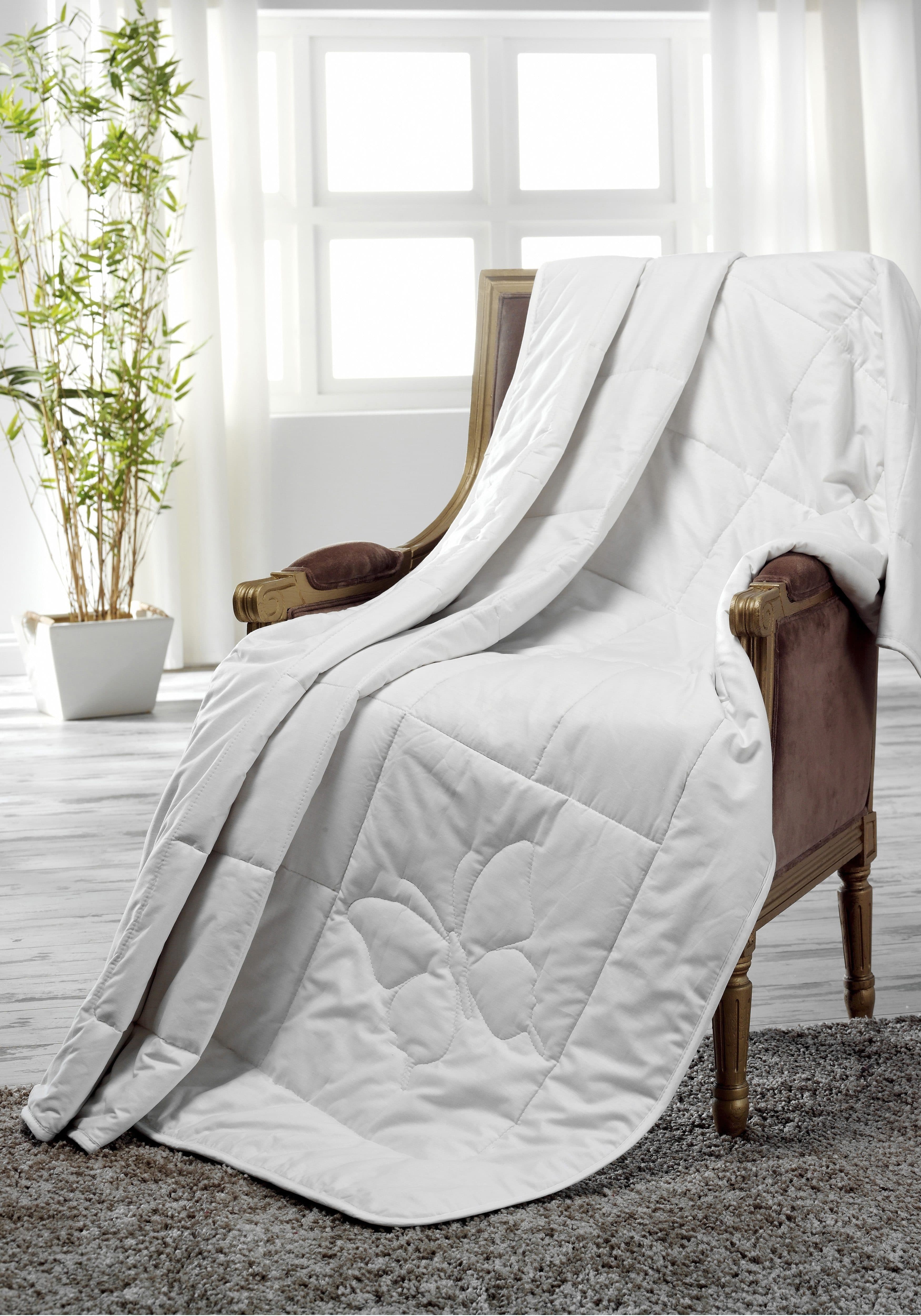 Dreams Naturfaserbettdecke Classic Beige Seide Baumwolle