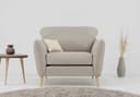 HOME AFFAIRE Sessel MARSEILLE Beige Landhausstil Massivholzbeine Bild 2