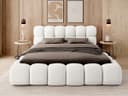 thematys Polsterbett BOSTON mit Bettkasten Bouclé Weiß/Beige Bild 2