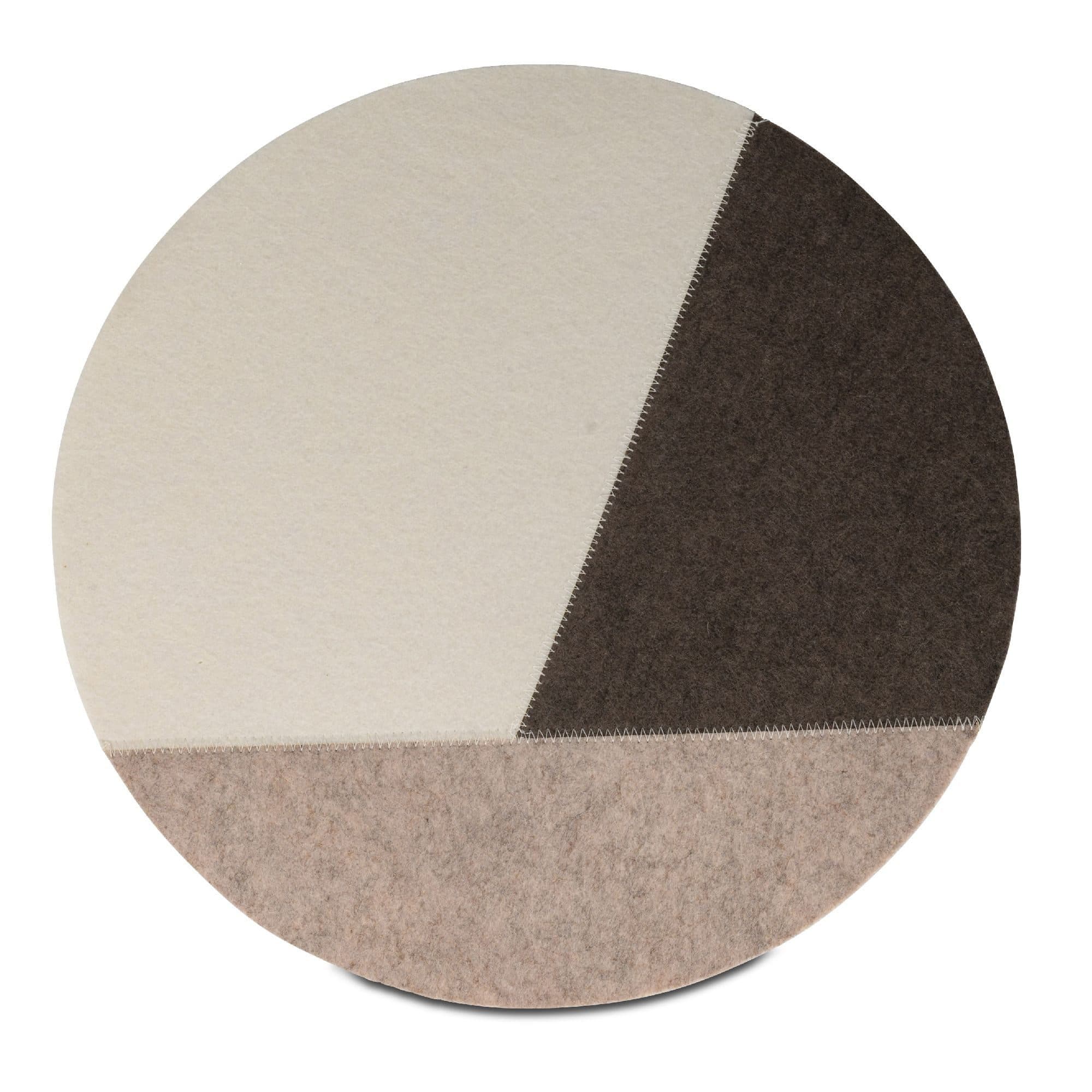 formano Platzset Grafik Geometrisch Filz Beige Braun