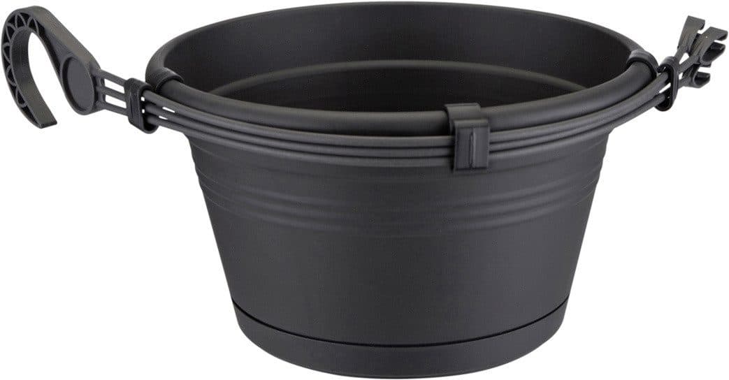 Elho Hängeampel Green Basics Schwarz Kunststoff