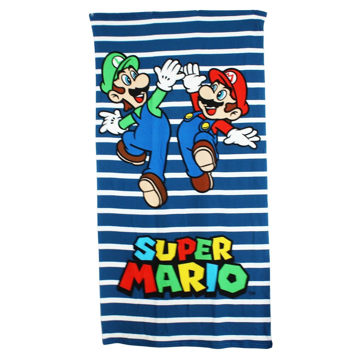Super Mario Strandtuch Luigi Kinder Mikrofaser Badetuch Bunt - Bild 2