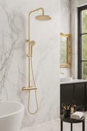 wohnwerk.idee Duschsystem PAROT Matt Gold mit Thermostat Bild 2