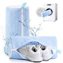 Elegear Wäschenetz Schuhwaschbeutel Weiß/Grau/Blau 360° Rundum-Reinigung Bild 2