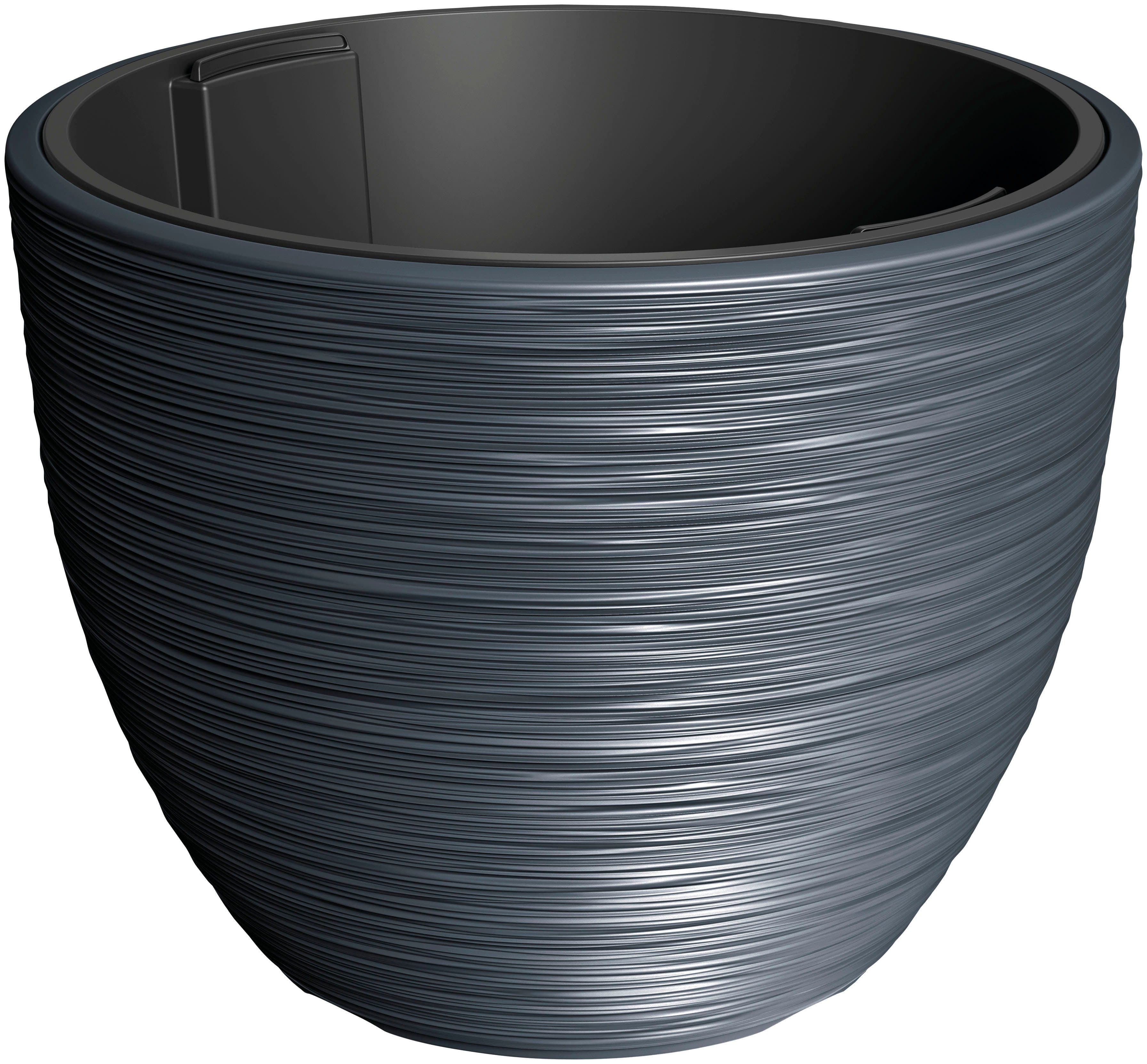 Prosperplast Blumentopf FURU - Klassische Runde Form mit Rippenstruktur