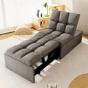oyajia Schlafsofa 3 in 1 Klappsofa mit verstellbarer Rückenlehne grau Bild 2
