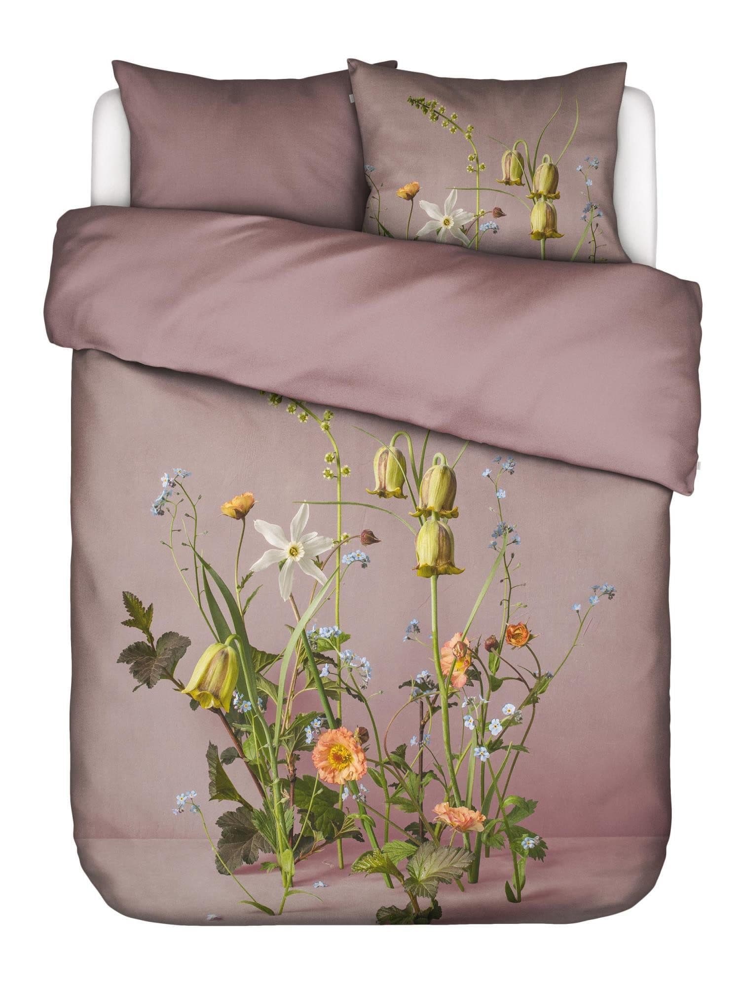 Essenza Bettwäsche Ficaria Satin 3-teilig Floral Rosa Gelb - Bild 2