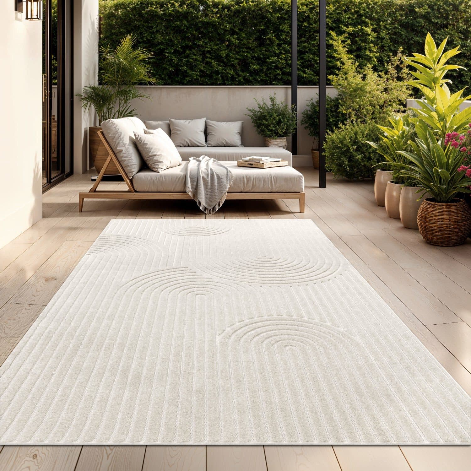 TT Home Teppich In- & Outdoorteppich Beige/Grün - Bild 2