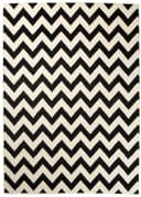 Tapiso Teppich DREAM Schwarz Zig Zag Modern Rechteckig Bild 2