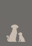 ROSS Geschirrtuch Hundeliebe Hund Grau Bild 2