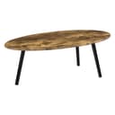 en.casa Couchtisch Viborg Modern Dunkler Holzton Schwarz Bild 2