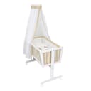 Baby-Delux Babybettwäsche Wiegenset 6-teilig Traumland Beige Weiß Bild 2