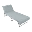 ZOLLNER Strandtuch 80x215 cm 100% Baumwolle Grau Bild 2