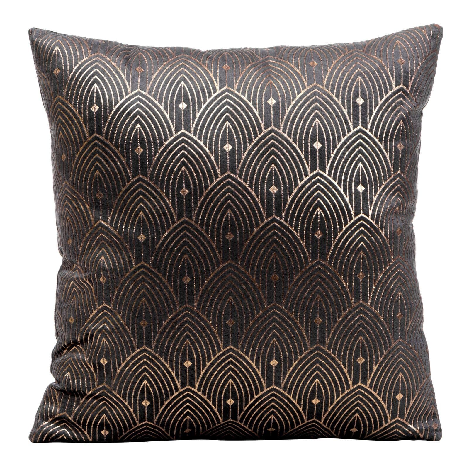 Design91 Kissenbezug AGNES Gold Grau Glamouröses Muster - Bild 2