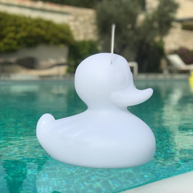 Licht-Trend Dekolicht Duck-Duck S: Schwimmfähige Akku-LED-Leuchte Weiß