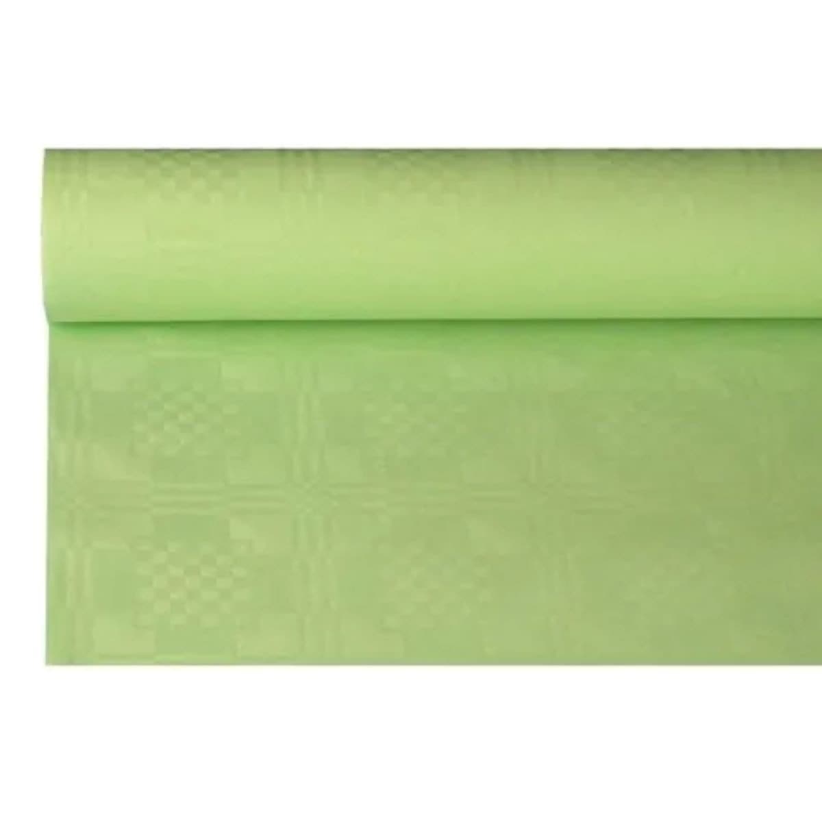 PAPSTAR Tischdecke Papier Damastprägung Pastellgrün 8x1,2m