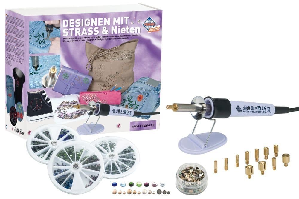 Selva Technik Kreativset Bastelset mit Strass und Nieten Bunt - Bild 2