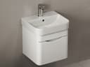 Aqua Bagno Badmöbel-Set Unterschrank mit Waschtisch Weiß Hochglanz Bild 2