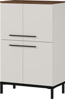 Midischrank GERMANIA Yonkers Braun Schwarz mit Türdämpfung Bild 2