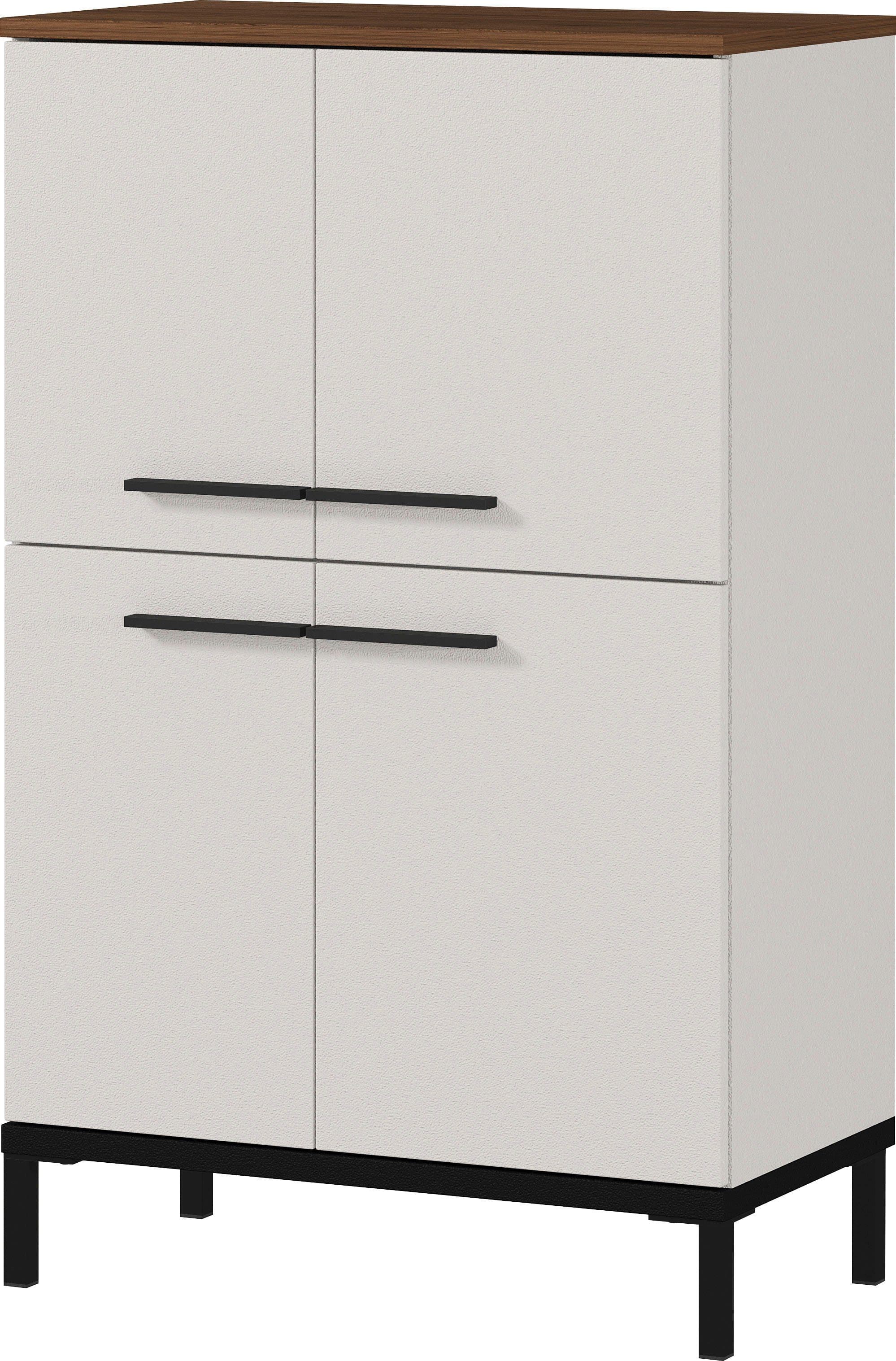 Midischrank GERMANIA Yonkers Braun Schwarz mit Türdämpfung - Bild 2