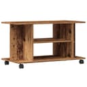 vidaXL TV-Schrank mit Rollen Altholz-Optik Holzwerkstoff Bild 2