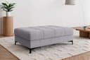 Polsterhocker OTTO HOME LEEVKE Sitzhocker passend zum Sofa, Breite 115 cm, hellgrau Bild 2