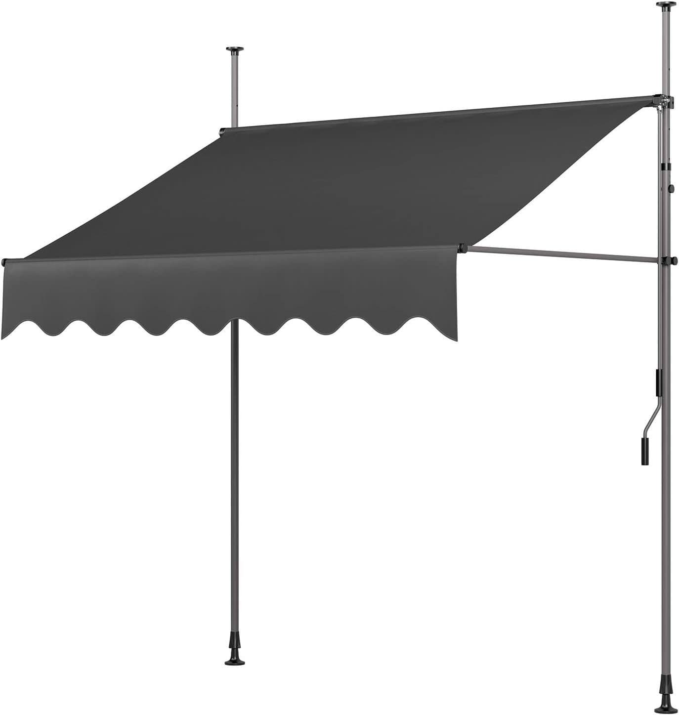 MVPower Klemmmarkise 300 cm Grau