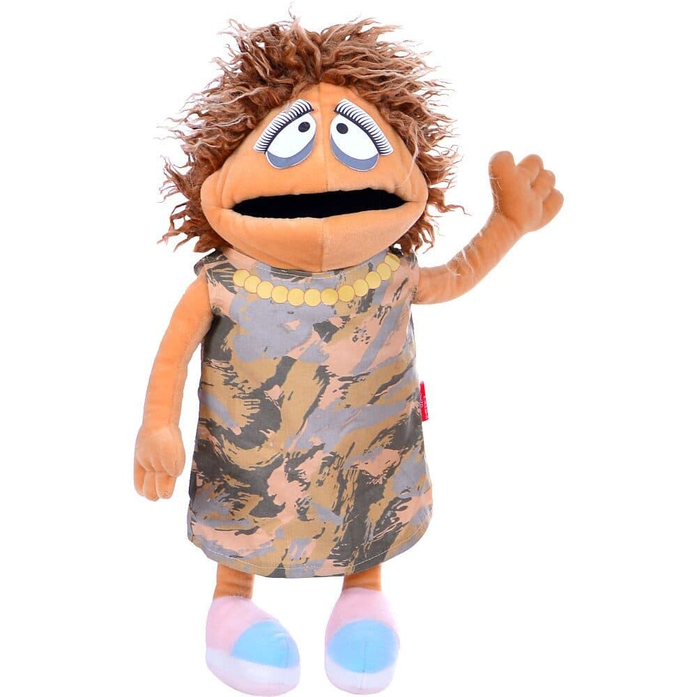 Living Puppets Handpuppe Traudl Grau/Braun