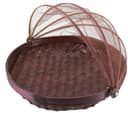Guru-Shop Fliegenschutz Obstkorb Rattan Dunkelbraun Bild 2