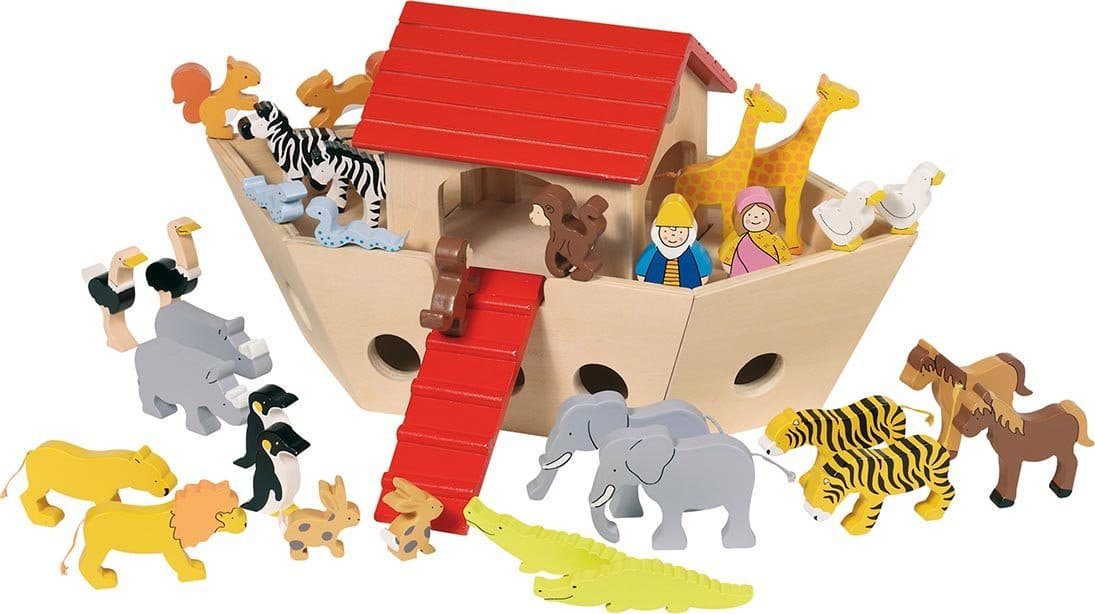 Spielzeug-Boot Arche Noah mit Holz-Tieren