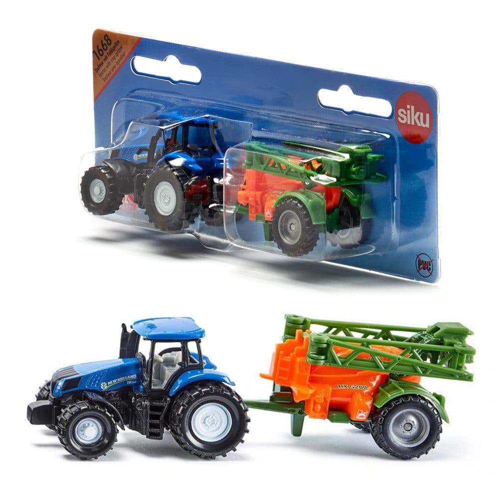 SIEPER Modelltraktor siku New Holland mit Feldspritze Rot - Bild 2