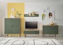 Home affaire Lowboard MAVAS Schwarz Metallgriffe Skandi-Stil Bild 2