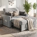 AMERLIFE Schlafsofa 3-in-1 Hellgrau mit verstellbarer Rückenlehne Bild 2