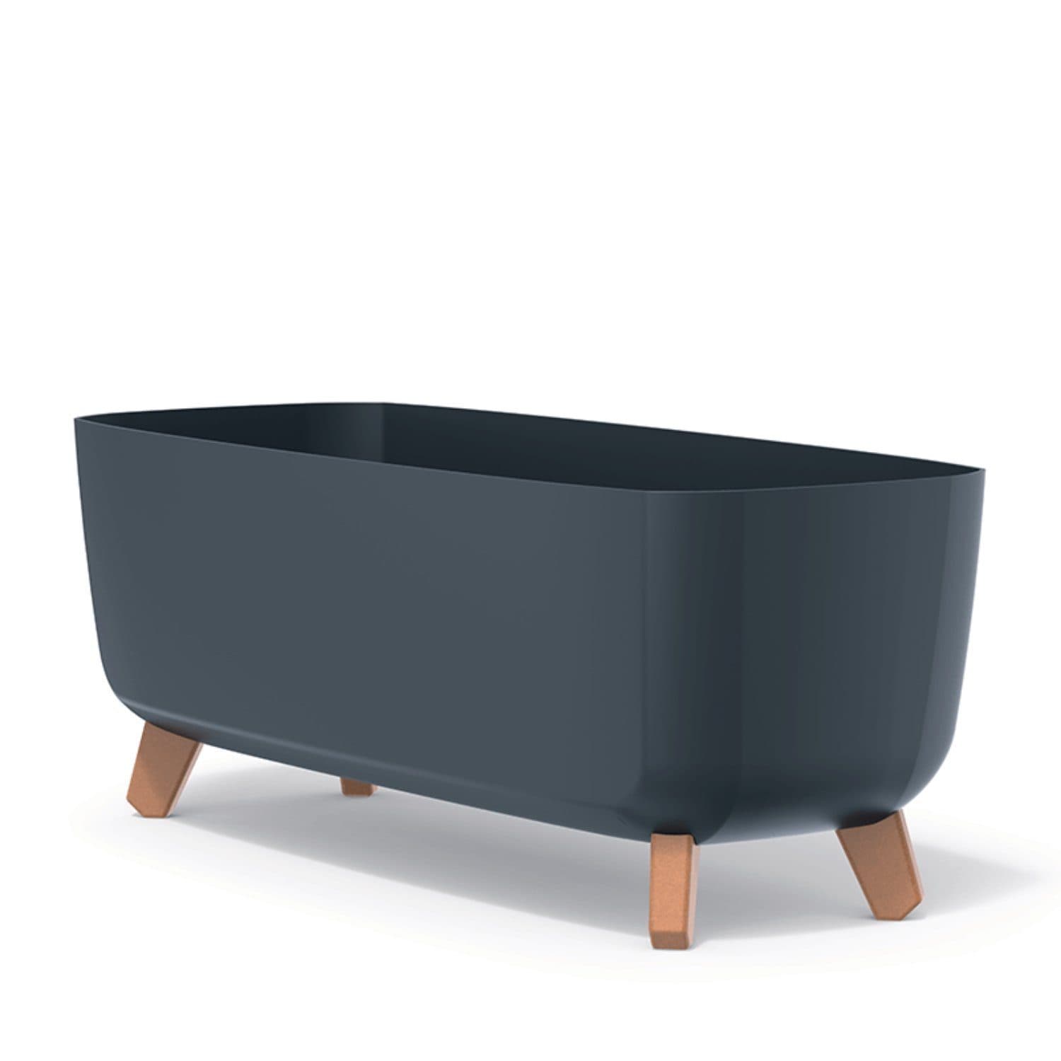 Prosperplast Blumentopf Gracia Case mit Beinen Anthrazit